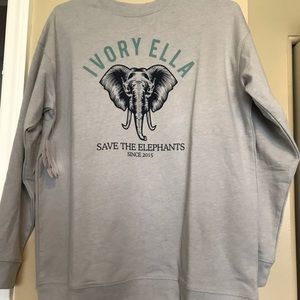 Lightweight Ivory Ella Sweatshirt NWT
